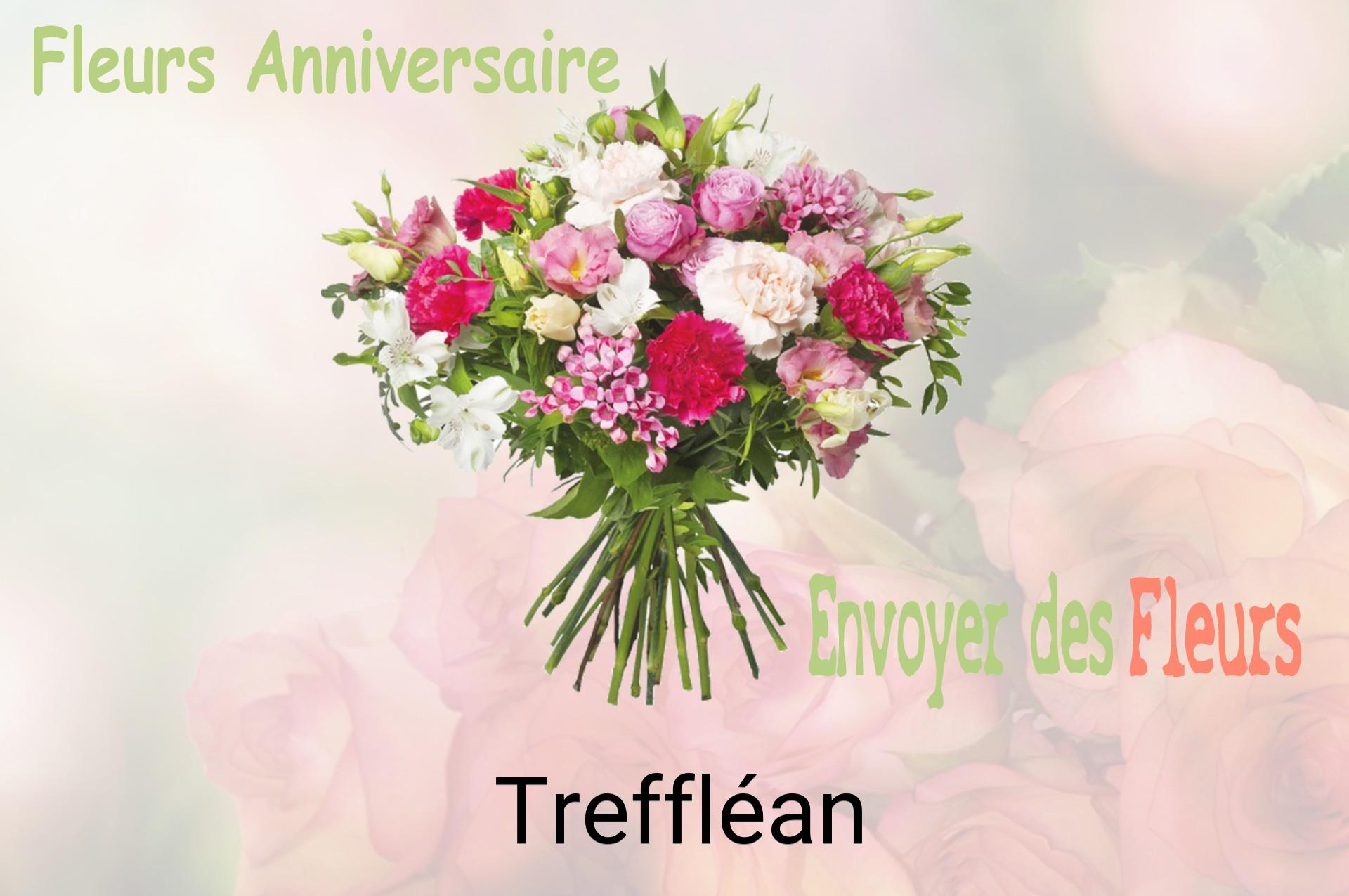 Bouquet de fleurs d’anniversaire livré à Treffléan